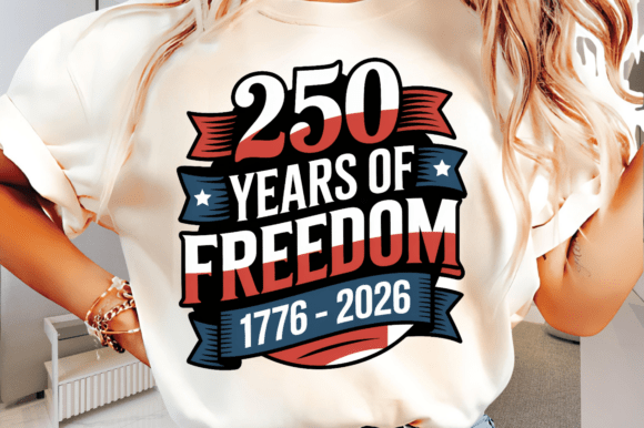 250 Years of Freedom 1776 2026 Patriotic Design: A Versatile Digital Asset