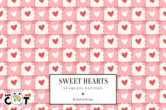 Elevating Digital Design Workflows with the Sweet Hearts Patchwork Seamless Pattern