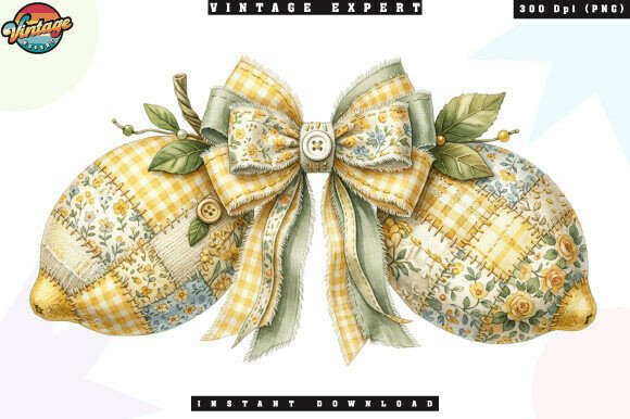 Embracing the Cottagecore Trend: A Guide to Using Floral Patchwork Lemon Aesthetic PNGs in Digital Design