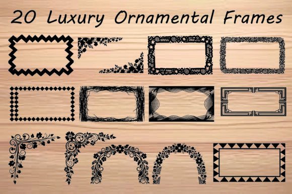 Luxury Ornamental Frames Bundle: Elevating Modern Design with Timeless Elegance