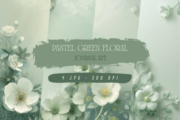 Pastel Green Floral Journal Kit: A Practical Choice for Creative Paper Projects
