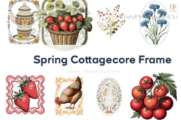 Spring Cottagecore Frame: Elevating Digital and Physical Paper Crafts