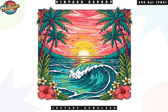 Tropical Summer Sunset Beach Ocean PNG Design Guide