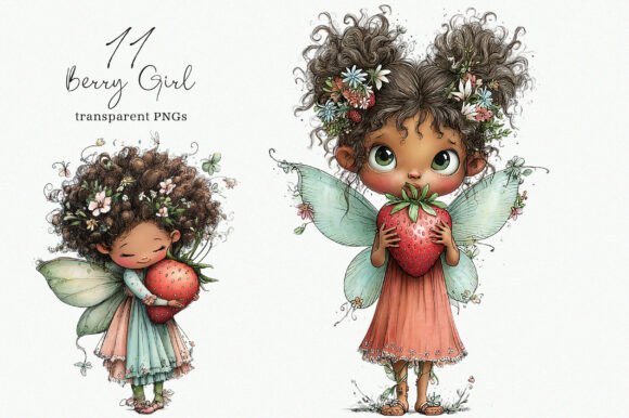 Whimsical Berry Girl Clipart: A Technical and Creative Guide for Digital Design Projects